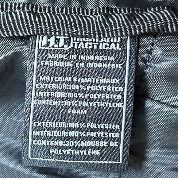 Highland Tactical Black Rumble Backpack Molle Webbing Water Resistant Pack - Picture 11 of 12